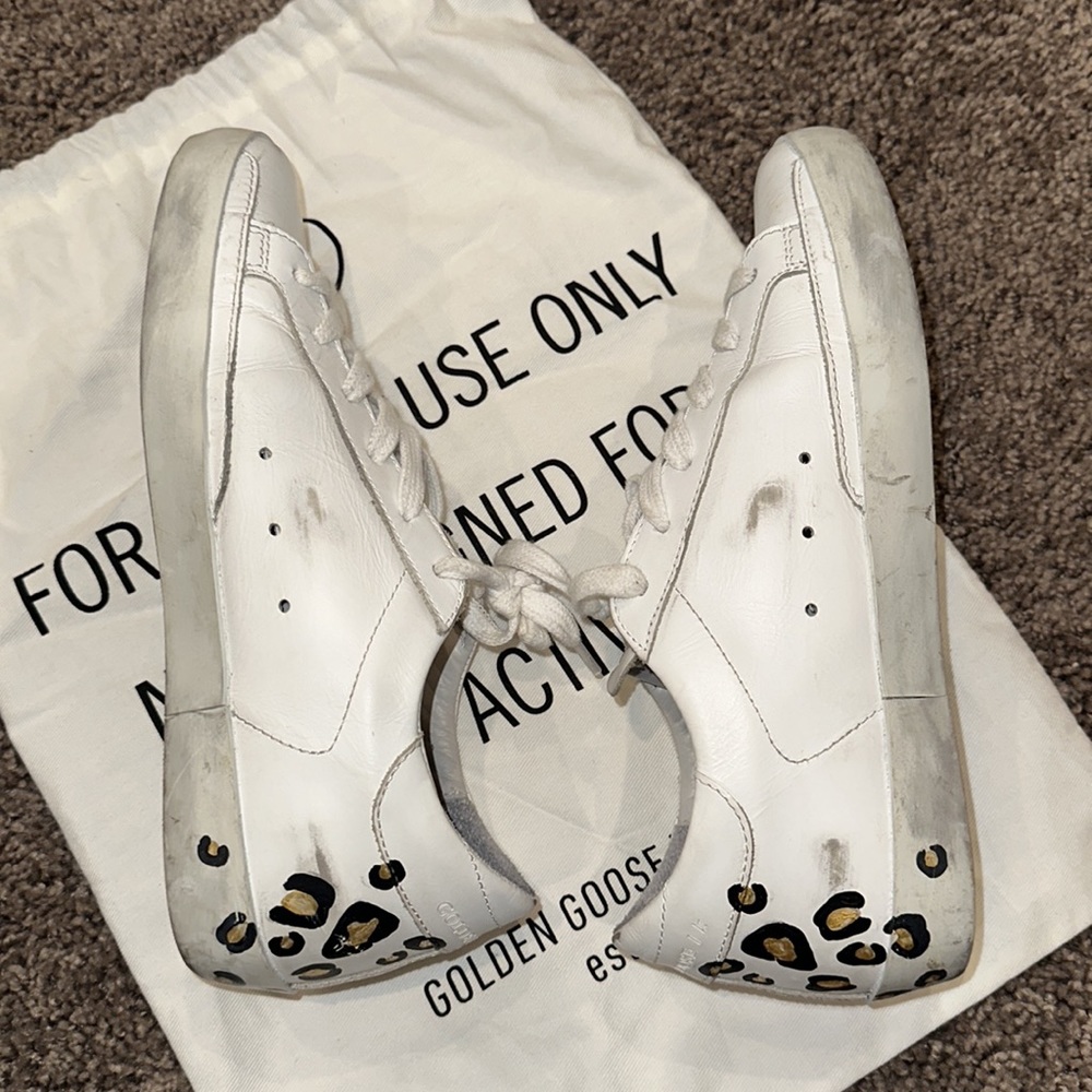 Golden Goose Superstar Leopard Low Top Sneakers - Picture 11 of 14